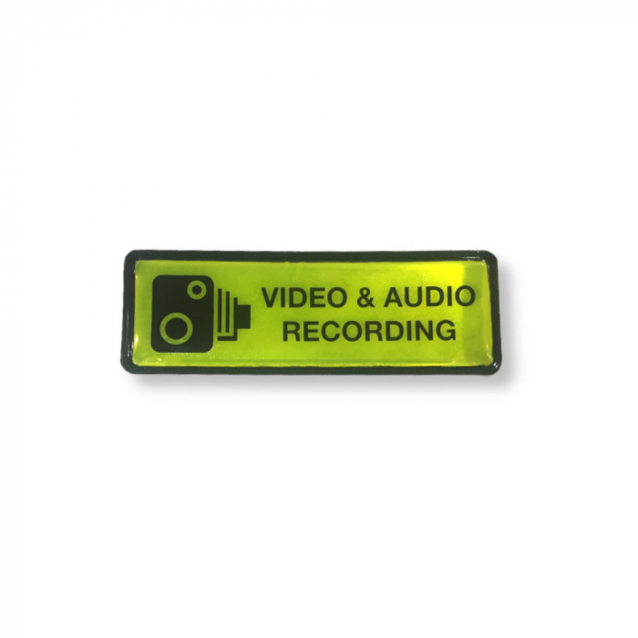 Small Reflective Video & Audio Recording Badge