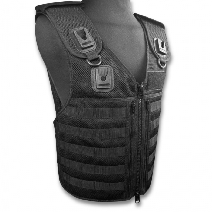 Protec Black Molle Tactical Vest