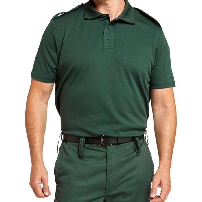 Ambulance Green Uniform Wicking Polo Shirt