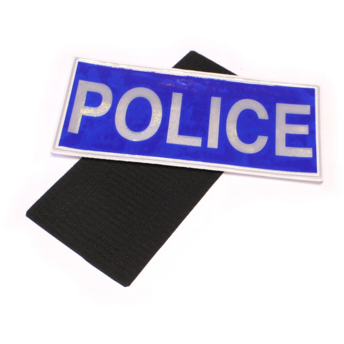 Police Badge Large Blue Velcro