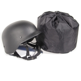 Fulmer Skull Motorcycle Half Helmet Bag – White Drawstring Dust Cover – Size Large