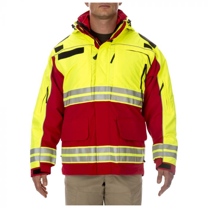 5.11 Responder Hi-Vis Parka Range Red