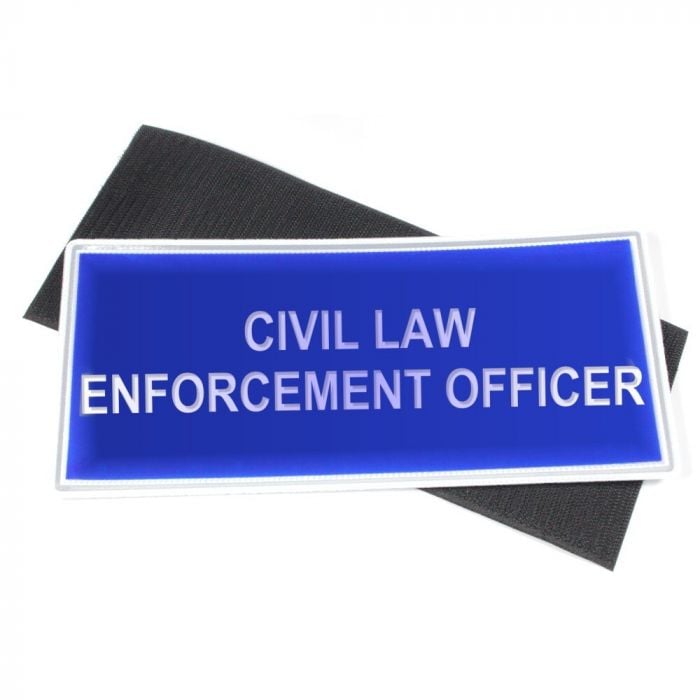 Velcro Civil Law Enforcement Badge Large