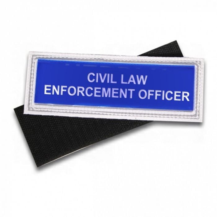 Velcro Civil Law Enforcement Badge Small
