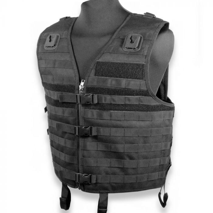 Eclipse black tactical MOLLE vest