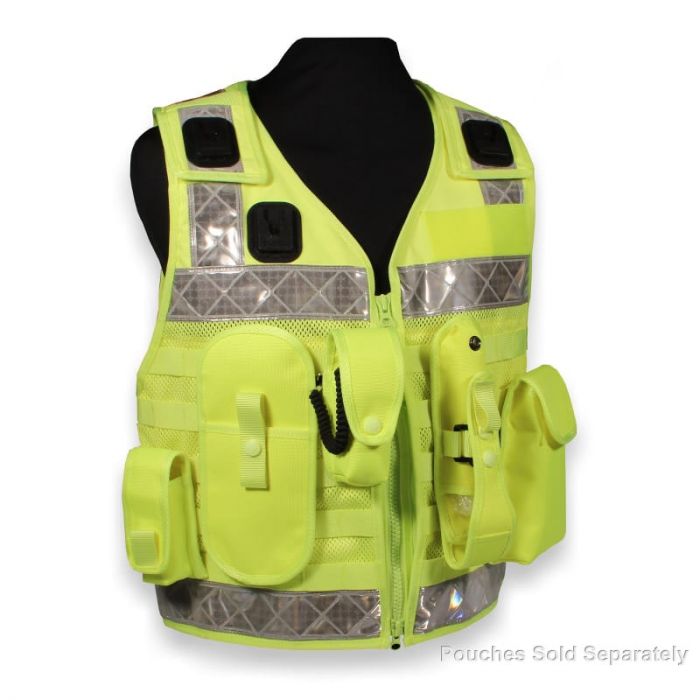 Protec High Vis modular MOLLE vest - Police Supplies