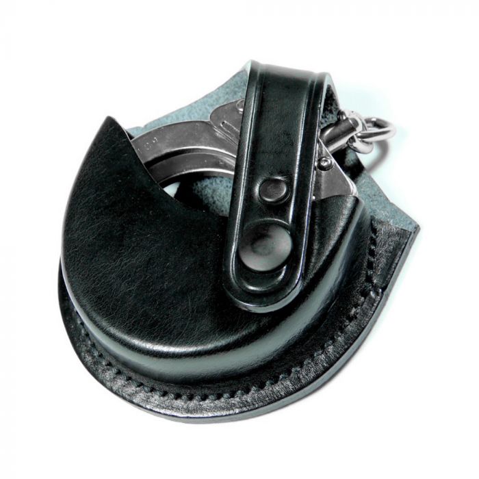 Open Top Leather Handcuff Pouch