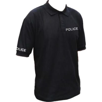 Protec Black Police Polo Shirt