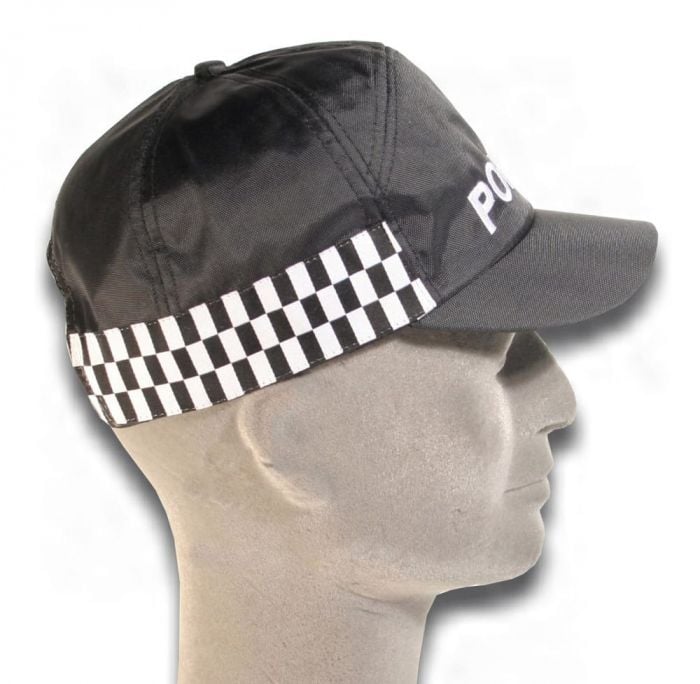 Black Police Cap