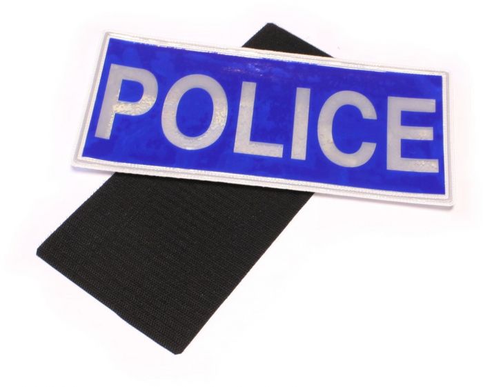 Police Badge Large Blue Velcro