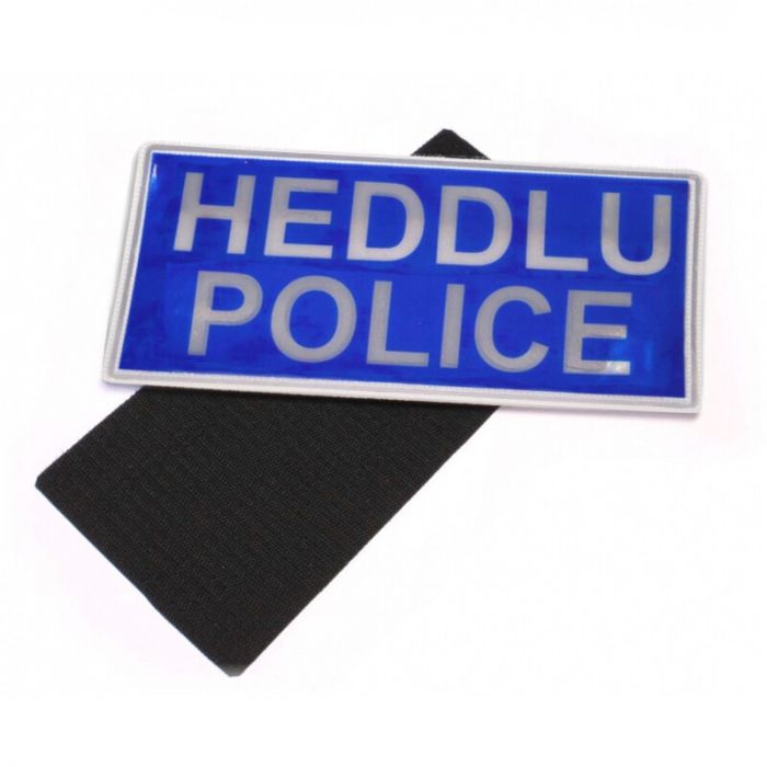 Police Badge Large Blue Police Heddlu Velcro