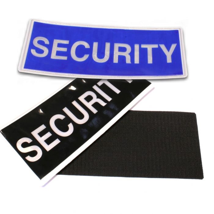Reflective Security Badge Large Velcro