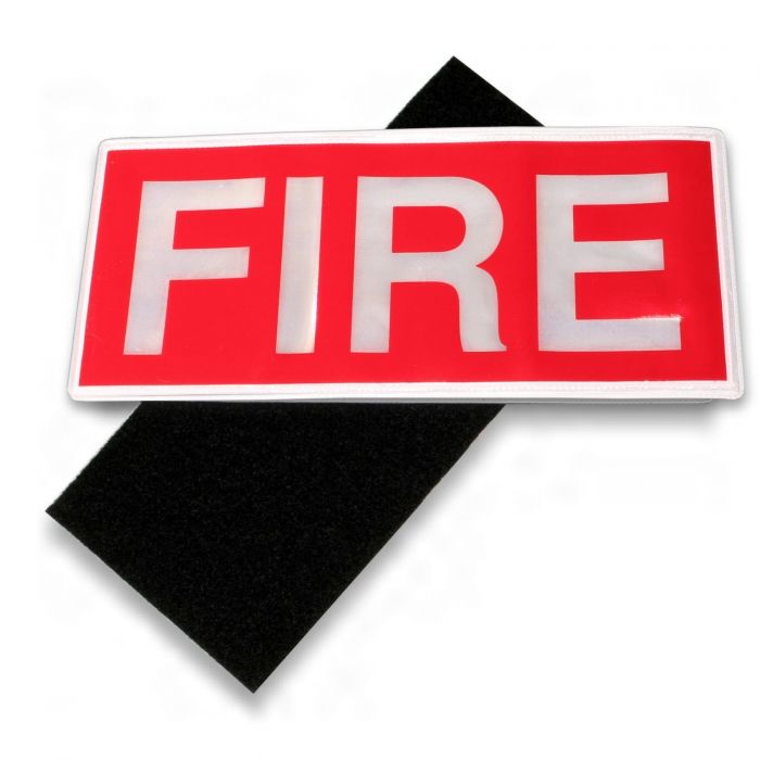 Fire Badge Large Velcro backed