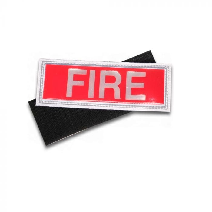 Fire Badge Small Velcro backed
