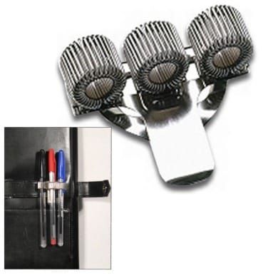 Protec Triple Pen Holder with Metal Clip