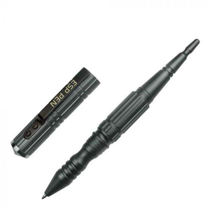 ESP Metallic Grey Tactical Pen with a Glass Breaker