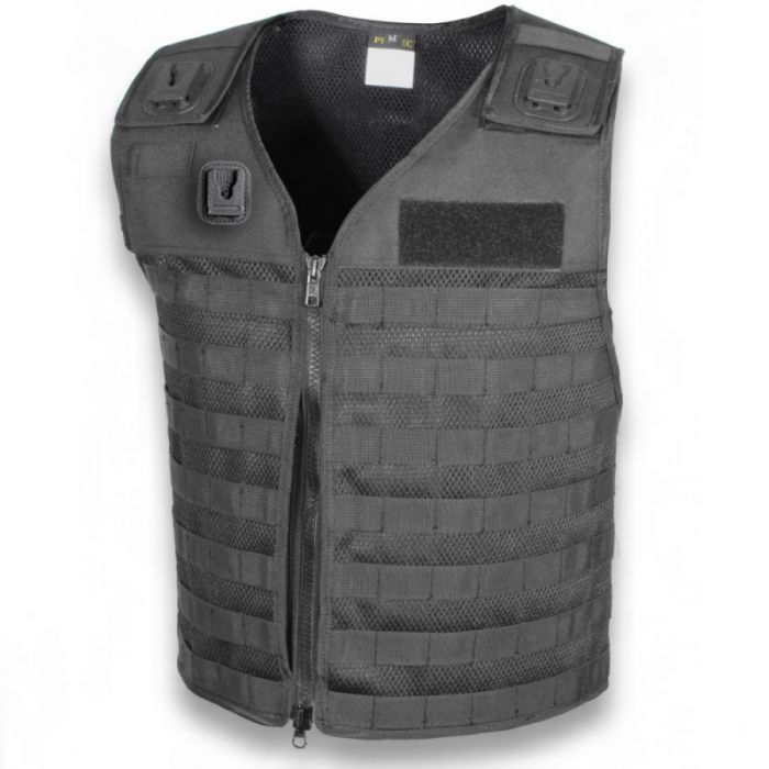 Protec Black modular Tactical MOLLE Vest