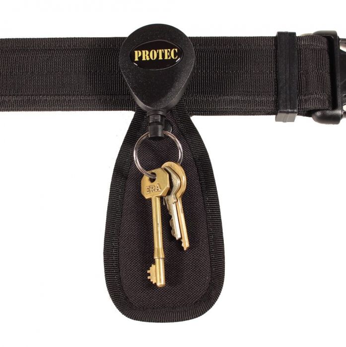 Belt retractable hotsell key chain