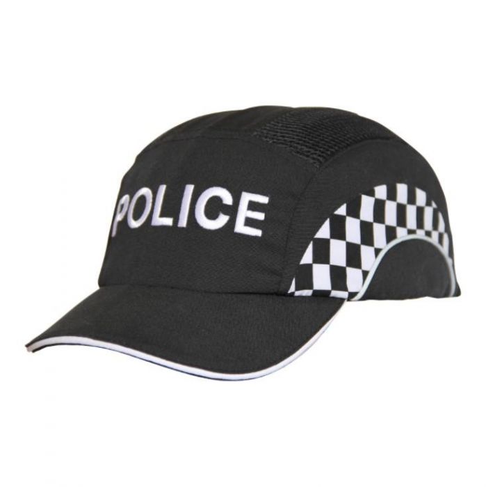  Black Police Bump Cap