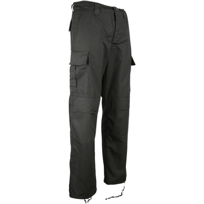 Kombat UK M65 BDU Black Ripstop combat trousers - Police Supplies