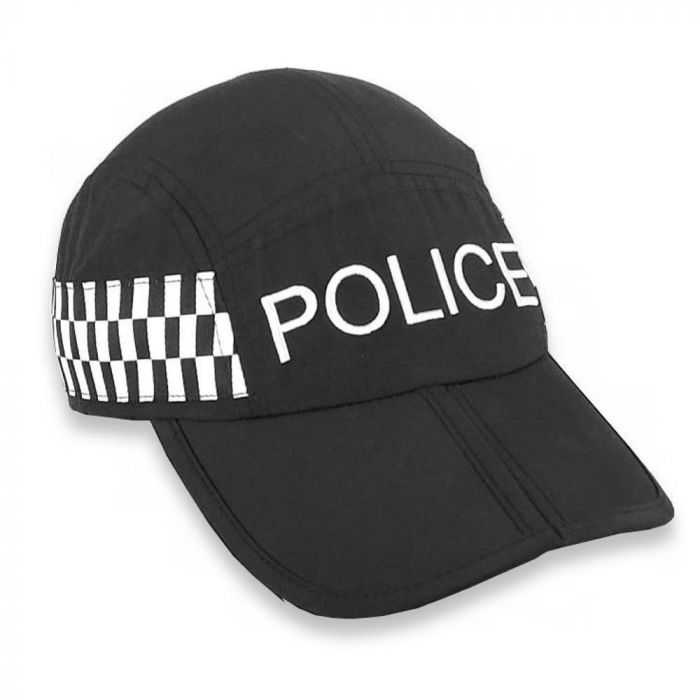 Protec Covert Black Folding Police Cap