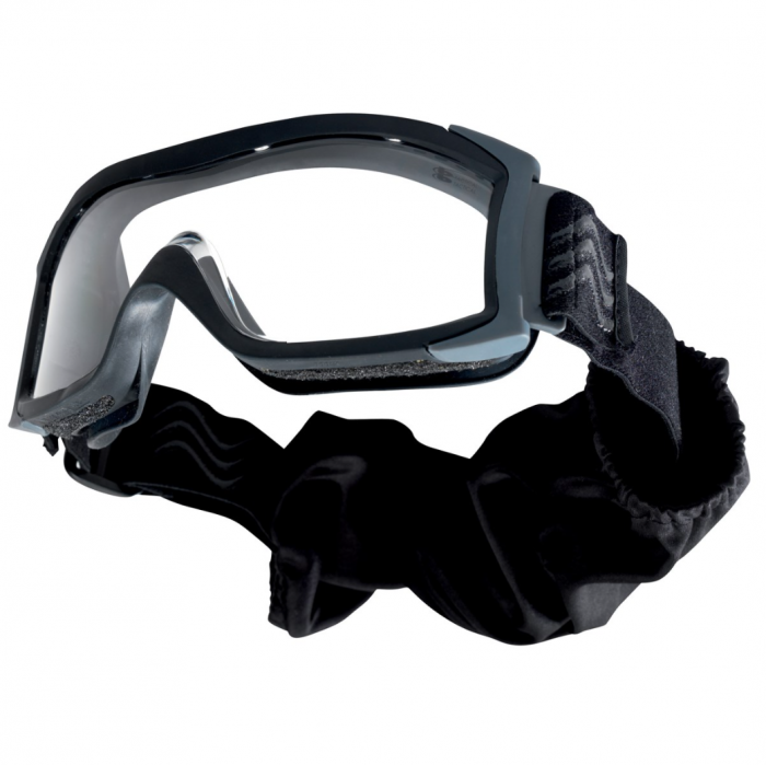 Bolle X1000 Ballistic Tactical Goggles Black Frame Clear Lenses