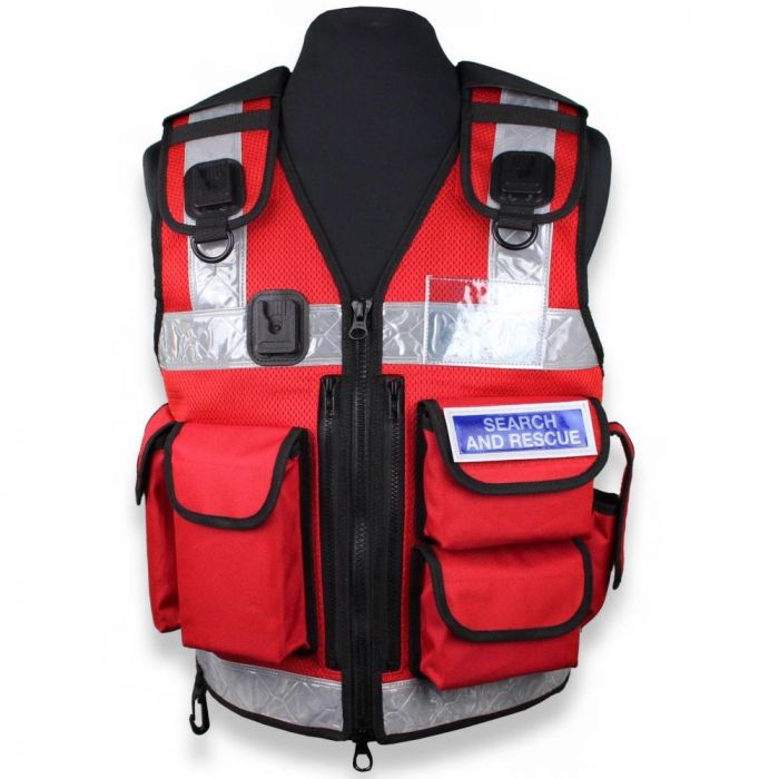 Protec one size Fits All Red Security Vest