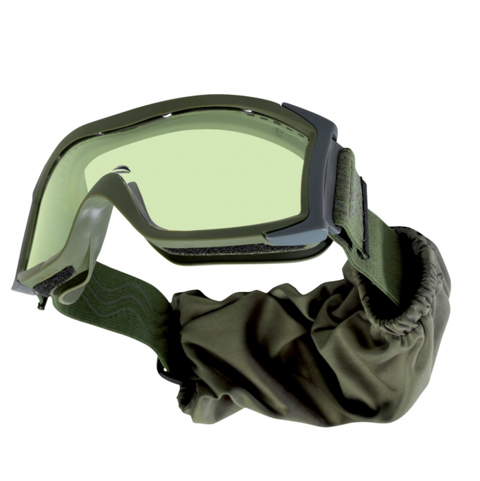 Bolle X1000 Ballistic Tactical Goggles Green Frame Clear Lenses