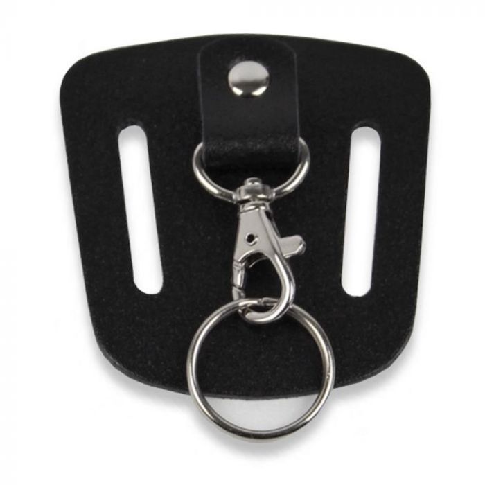 Protec On-Belt Black Leather Belt Key Clip