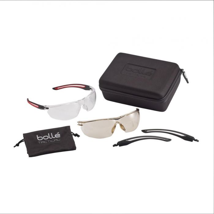 BOLLE GUNFIRE Ballistic Shooting Glasses  2 Lens Kit