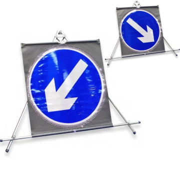 Flexible Reflective Circular Keep Left / Keep Right 