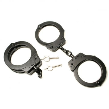 TCH820B Chain Superior Black Handcuffs