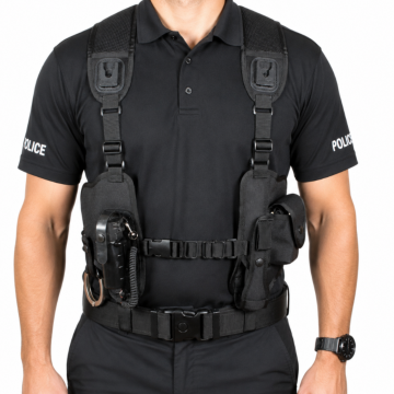 Protec Police Overt Equipment Harness with Peter Jones CS Spray Holder