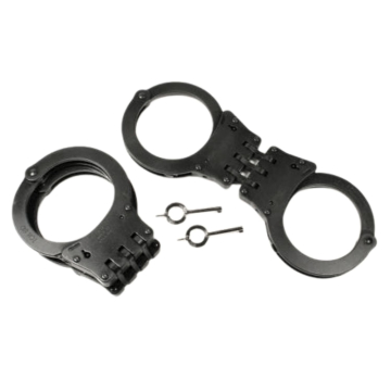 TCH 810B Hinge Standard Handcuffs Black Finish
