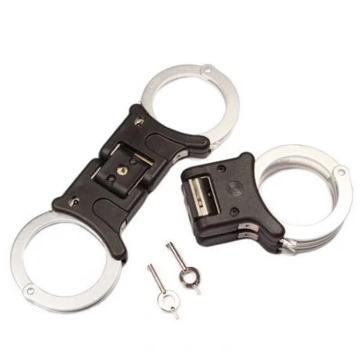 TCH850 Nickel Plated Rigid Folding Handcuffs