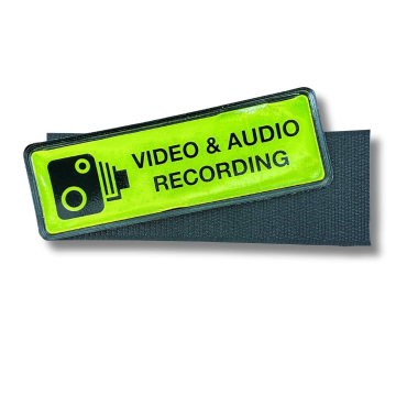 Small Reflective Velcro Video & Audio Recording Badge