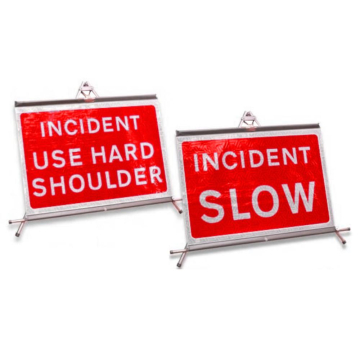 Red Flexible Traffic Management Signs