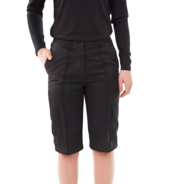 Women's Black Cargo Work Shorts