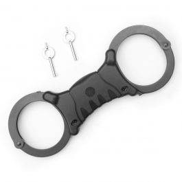 Genuine Black Rigid Handcuffs Speedcuffs Quikkuf Grade Good Condition. 