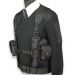 Black Police Mini Equipment Vest with Airwave Docks
