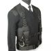 Black Police Mini Equipment Vest with Airwave Docks