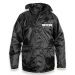 Black Quilted Waterproof Work Jacket With Custom Printing