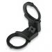 TCH852B Dual Key Black Rigid Folding Handcuffs