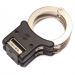 TCH850 nickel plated rigid folding handcuffs