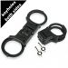 TCH852B Dual Key Black Rigid Folding Handcuffs