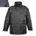 Black Waterproof Police Jacket with epaulettes