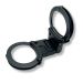 TCH 852B Dual Key Black Rigid Folding Handcuffs