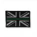 Protec Thin Green line Union Jack Velcro patch