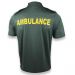 Printed Ambulance Green Wicking Polo Shirt
